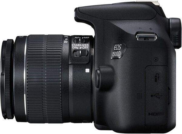 Canon 1500d DSLR Camera side elevation